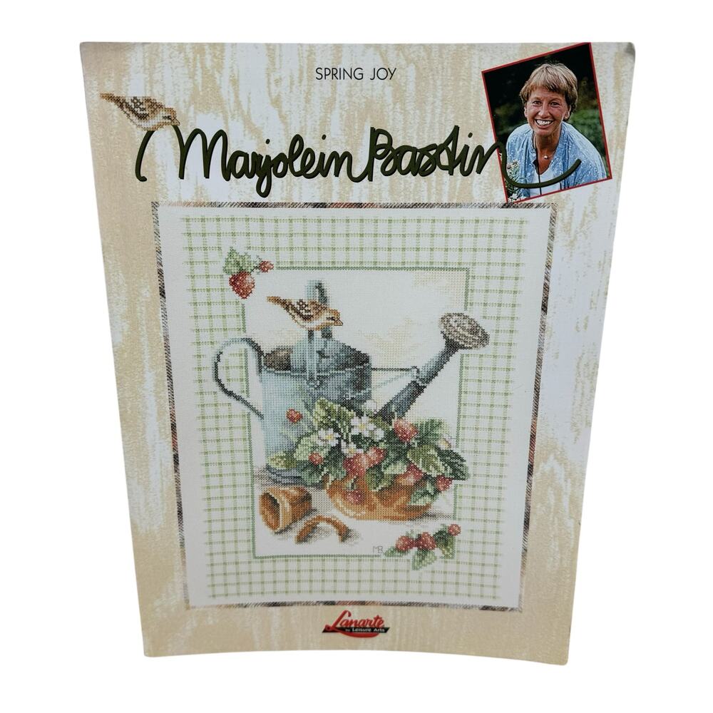Vintage LEISURE ARTS Spring Joy Marjolein Bastin Cross Stitch Pattern Garden